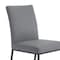 Armen Living Trevor Contemporary Dining Chair in Matte Black Finish and Gray Faux Leather, PK2 LCTRCHMBGR - alternate 6